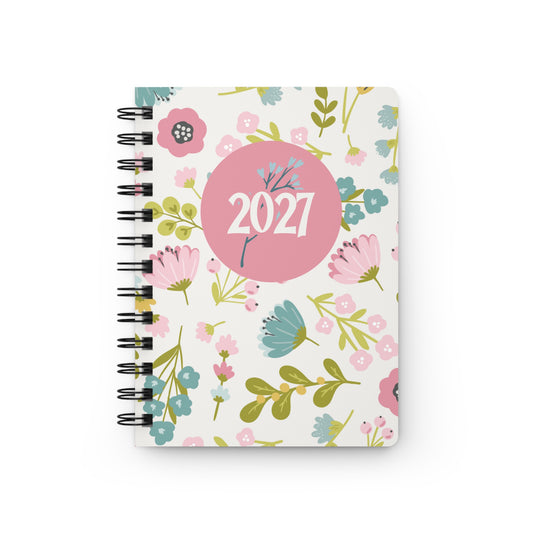 2027 Floral Spiral Bound Journal