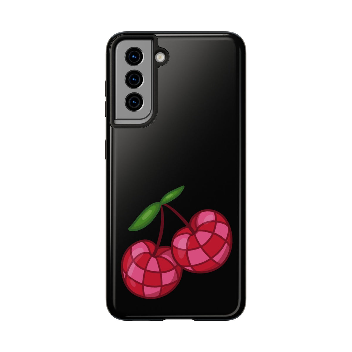 Cherries Tough Phone Case — Mosaic Cherries Design