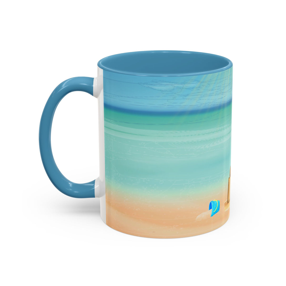 Beach Sandcastle Coffee Mug – Ocean Accent 11/15oz