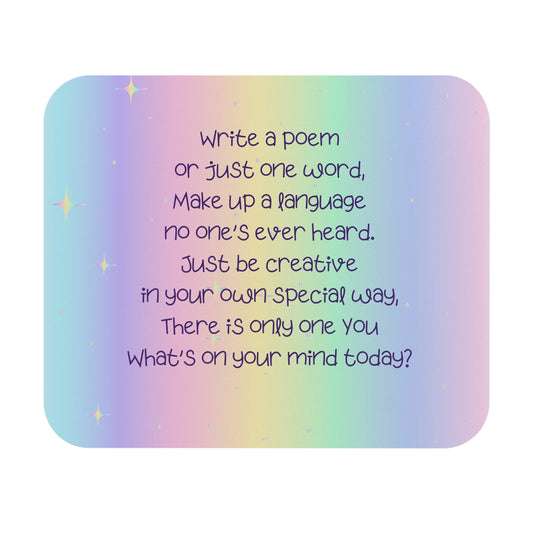 Inspirational Rainbow Mouse Pad