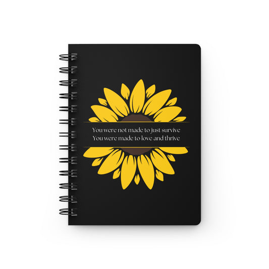 Sunflower Inspirational Spiral Bound Journal