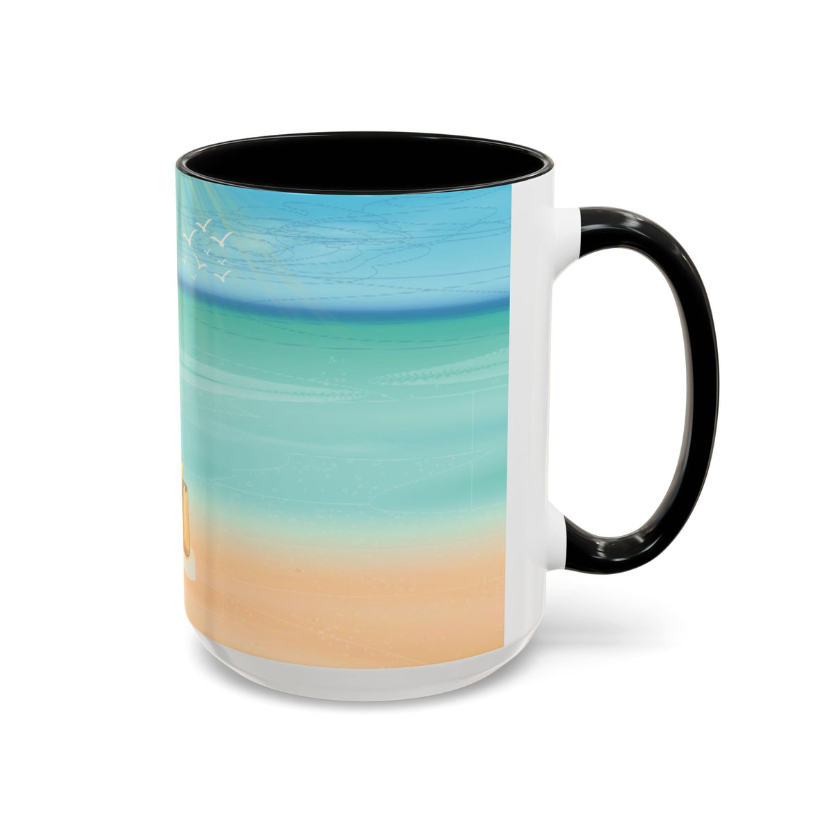 Beach Sandcastle Coffee Mug – Ocean Accent 11/15oz