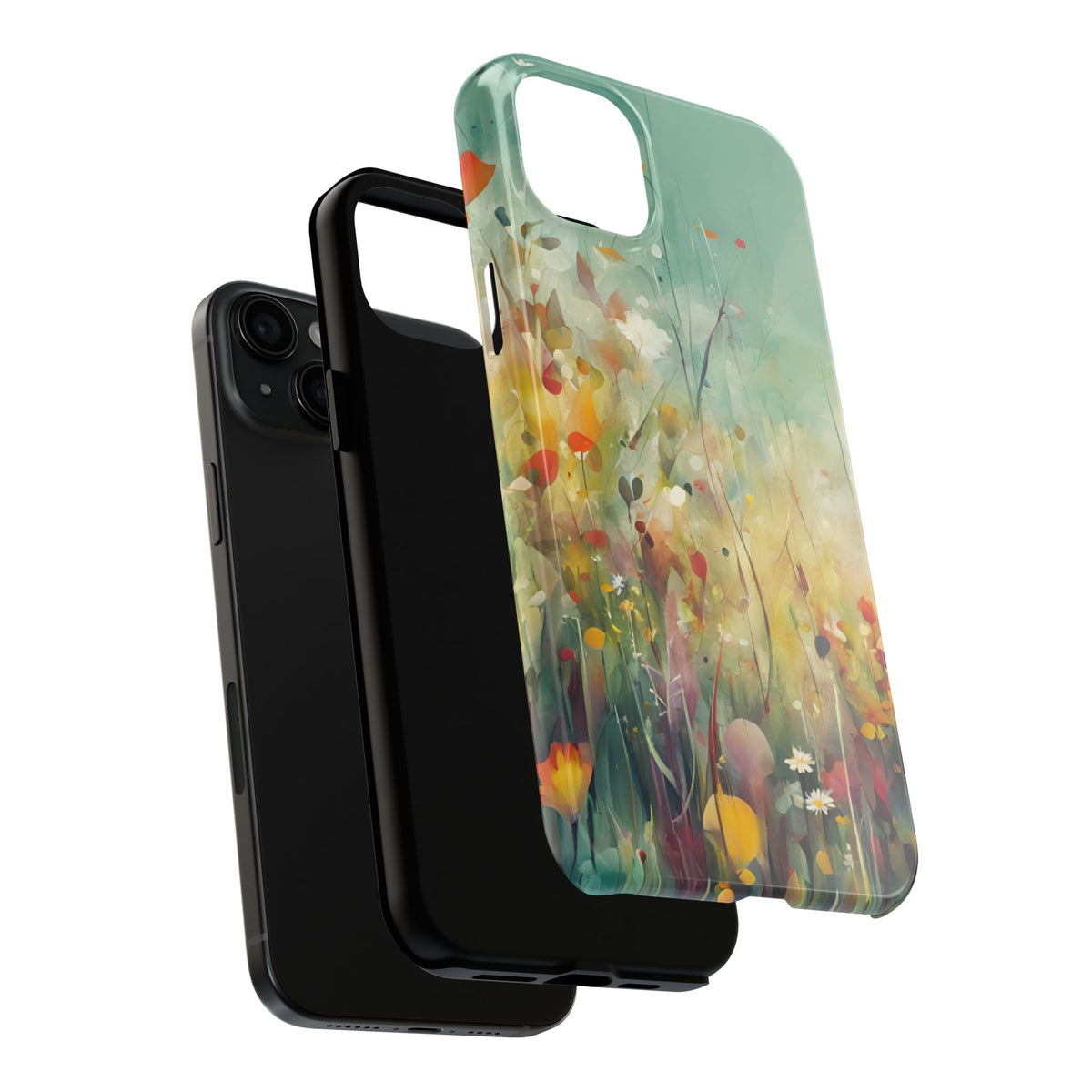 Floral Meadow Tough Phone Case — Painterly Wildflower Protection