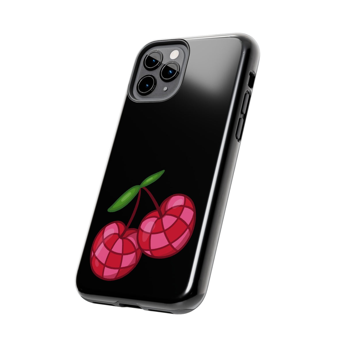 Cherries Tough Phone Case — Mosaic Cherries Design