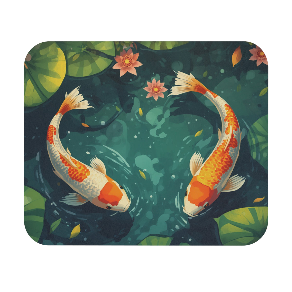 Koi Pond Mouse Pad — Tranquil Koi Fish