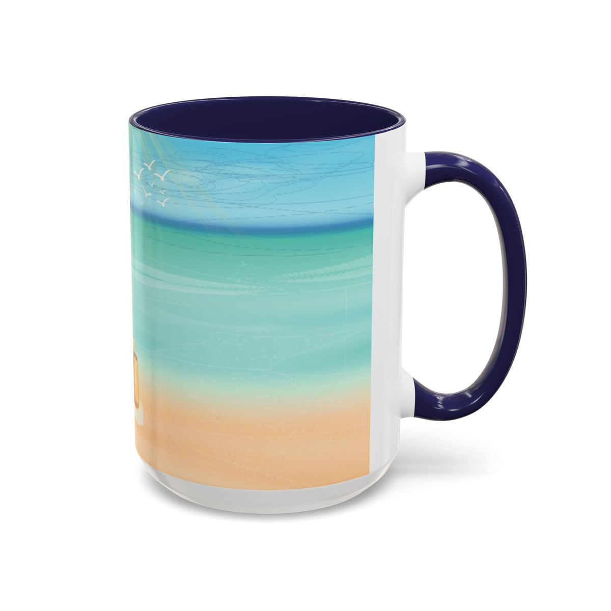 Beach Sandcastle Coffee Mug – Ocean Accent 11/15oz