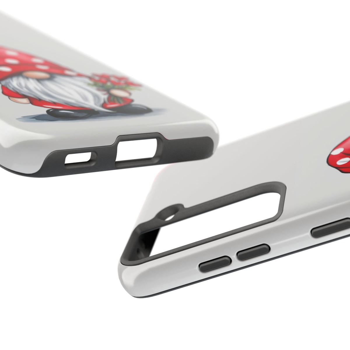 Valentine Gnome Phone Case — Cute Polka Dot Red Gnome Protective Case
