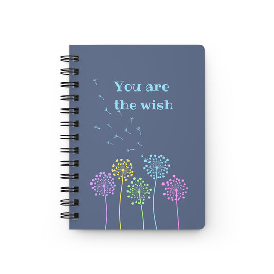 You Are the Wish Spiral Journal — Dandelion Gift Notebook