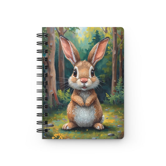 Whimsical Forest Bunny Spiral Bound Journal