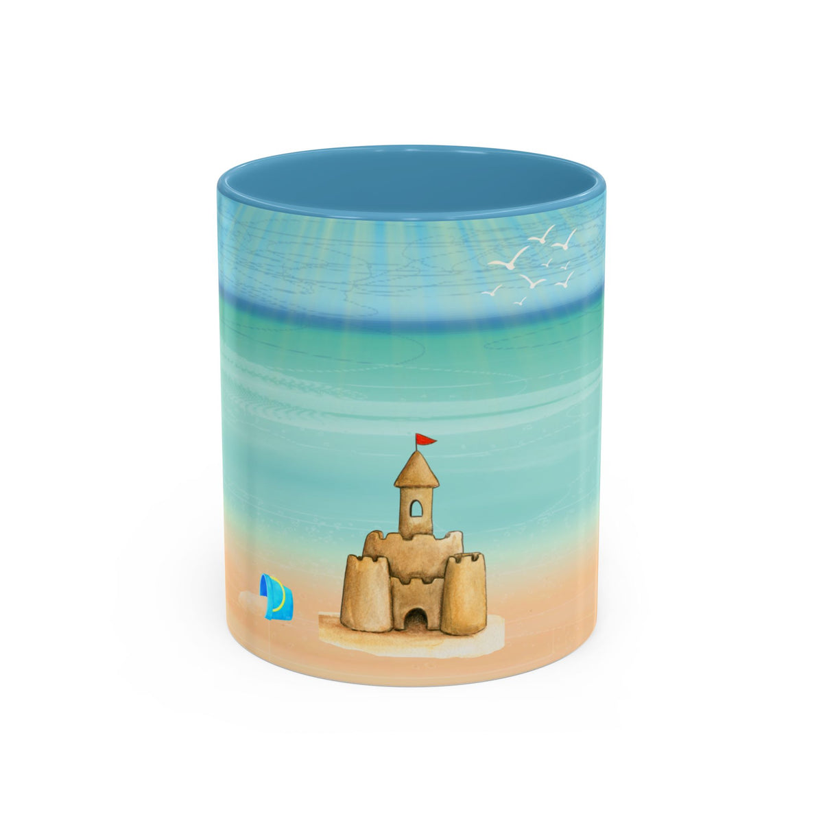 Beach Sandcastle Coffee Mug – Ocean Accent 11/15oz