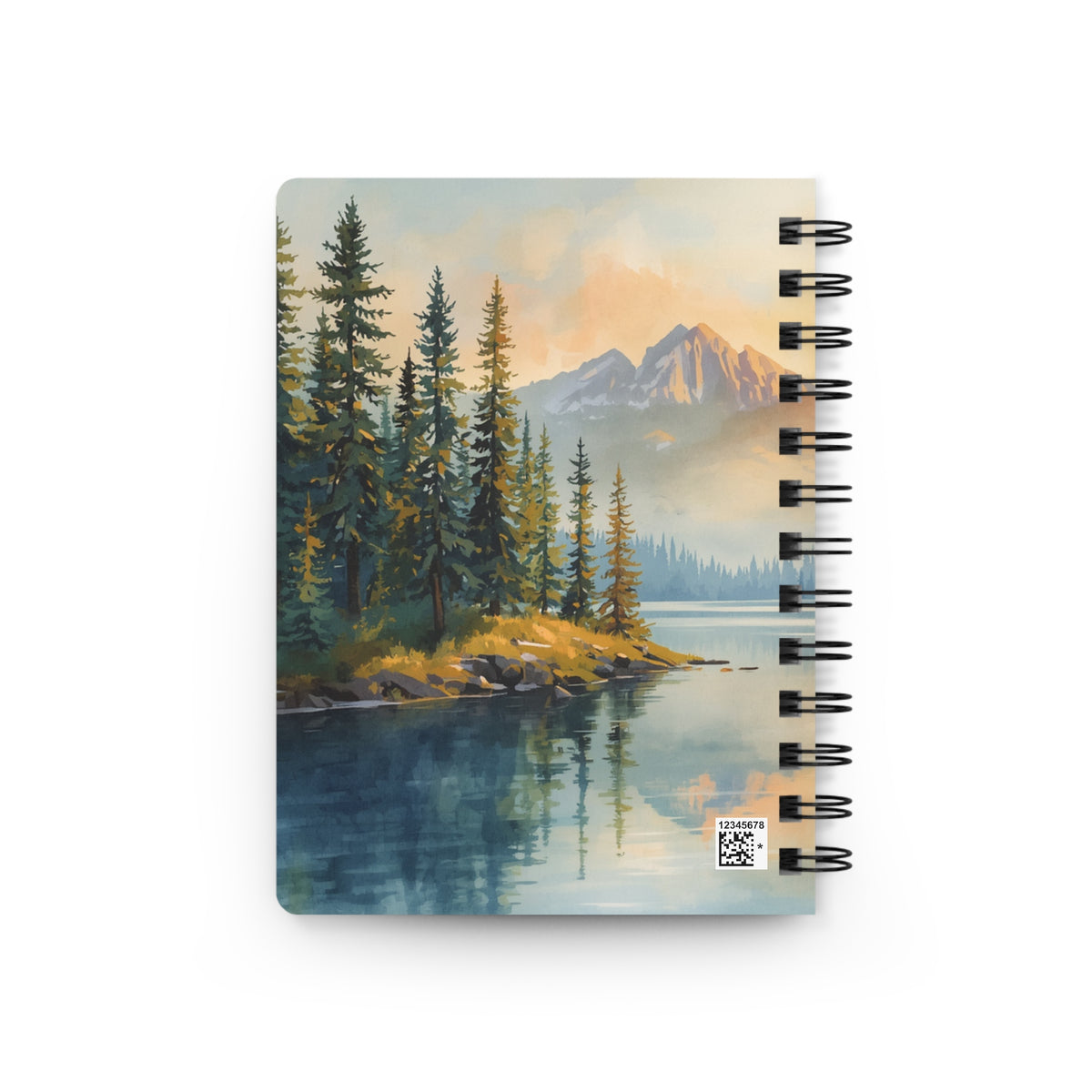 Lakeview Pines Spiral Journal — Scenic Mountain & Forest Notebook
