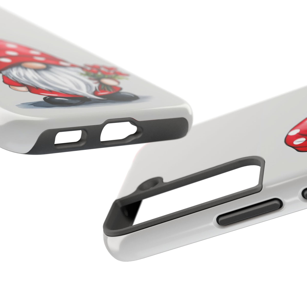Valentine Gnome Phone Case — Cute Polka Dot Red Gnome Protective Case