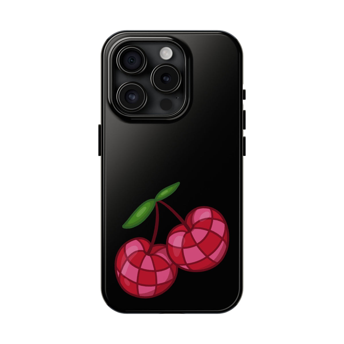 Cherries Tough Phone Case — Mosaic Cherries Design