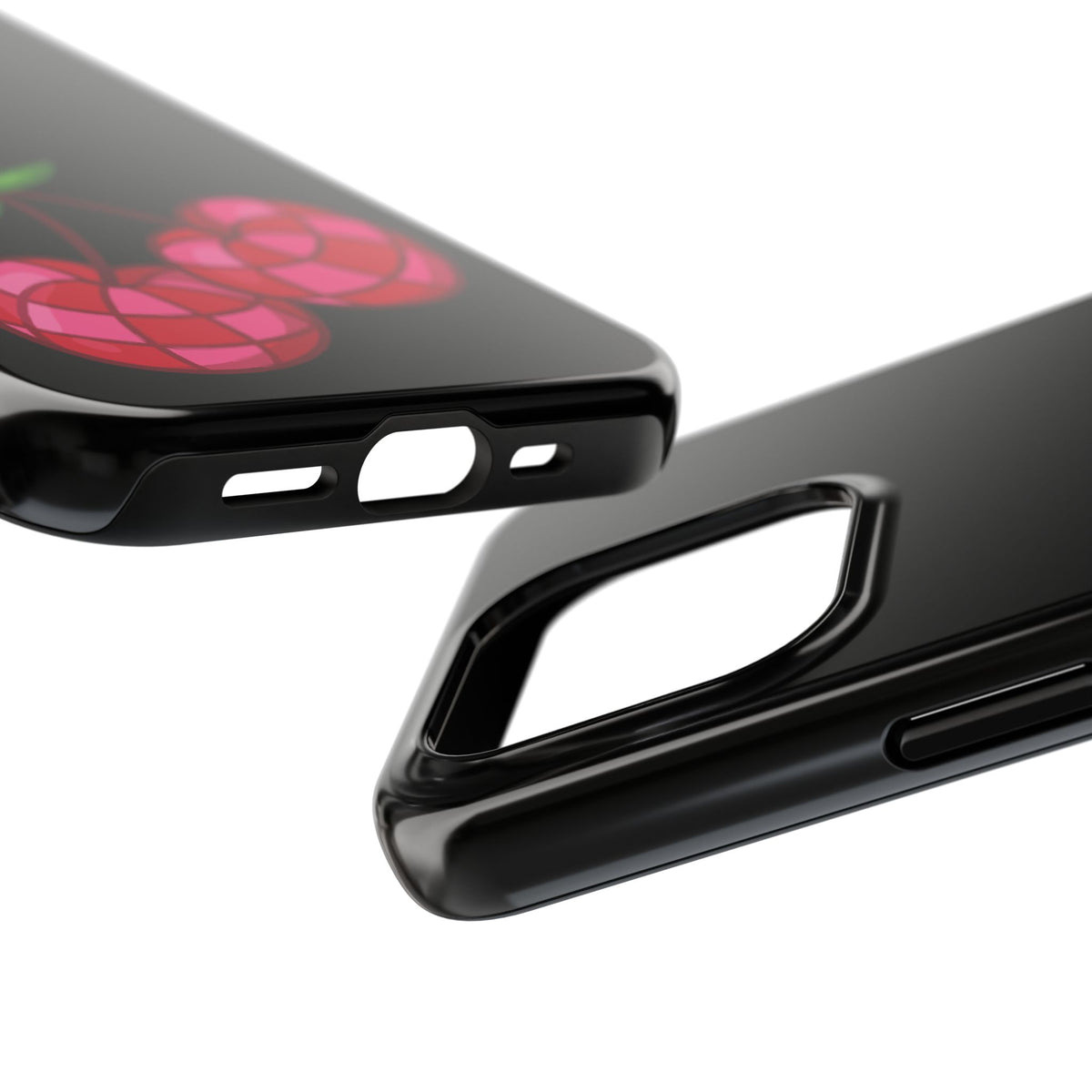 Cherries Tough Phone Case — Mosaic Cherries Design