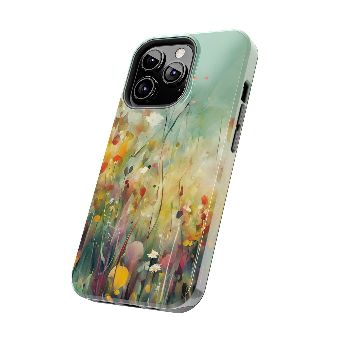 Floral Meadow Tough Phone Case — Painterly Wildflower Protection