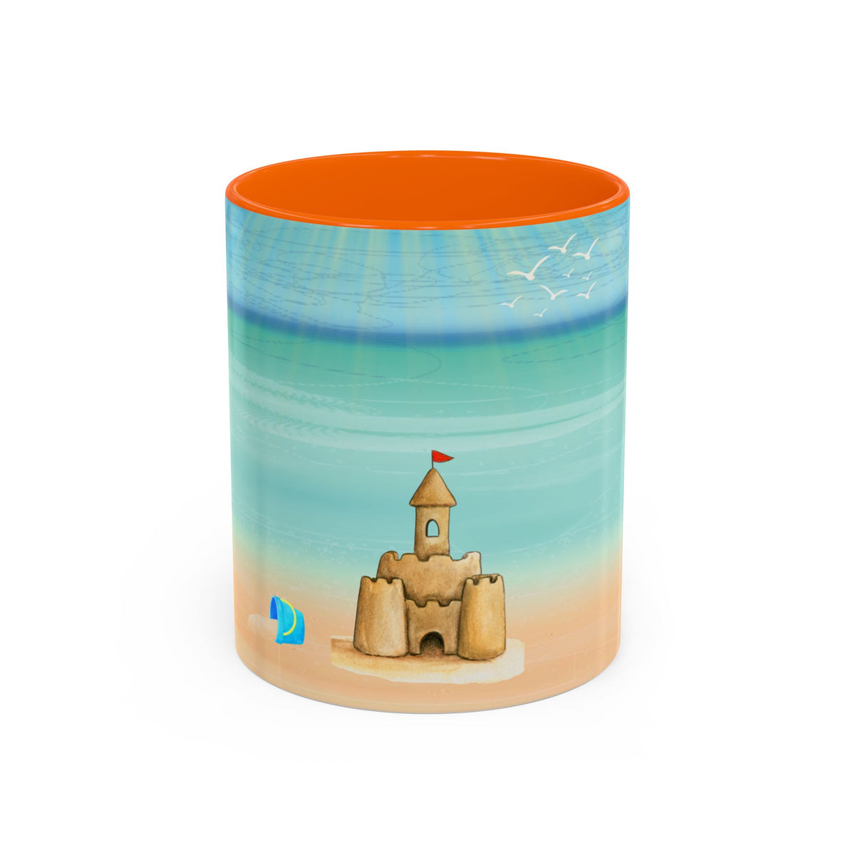 Beach Sandcastle Coffee Mug – Ocean Accent 11/15oz