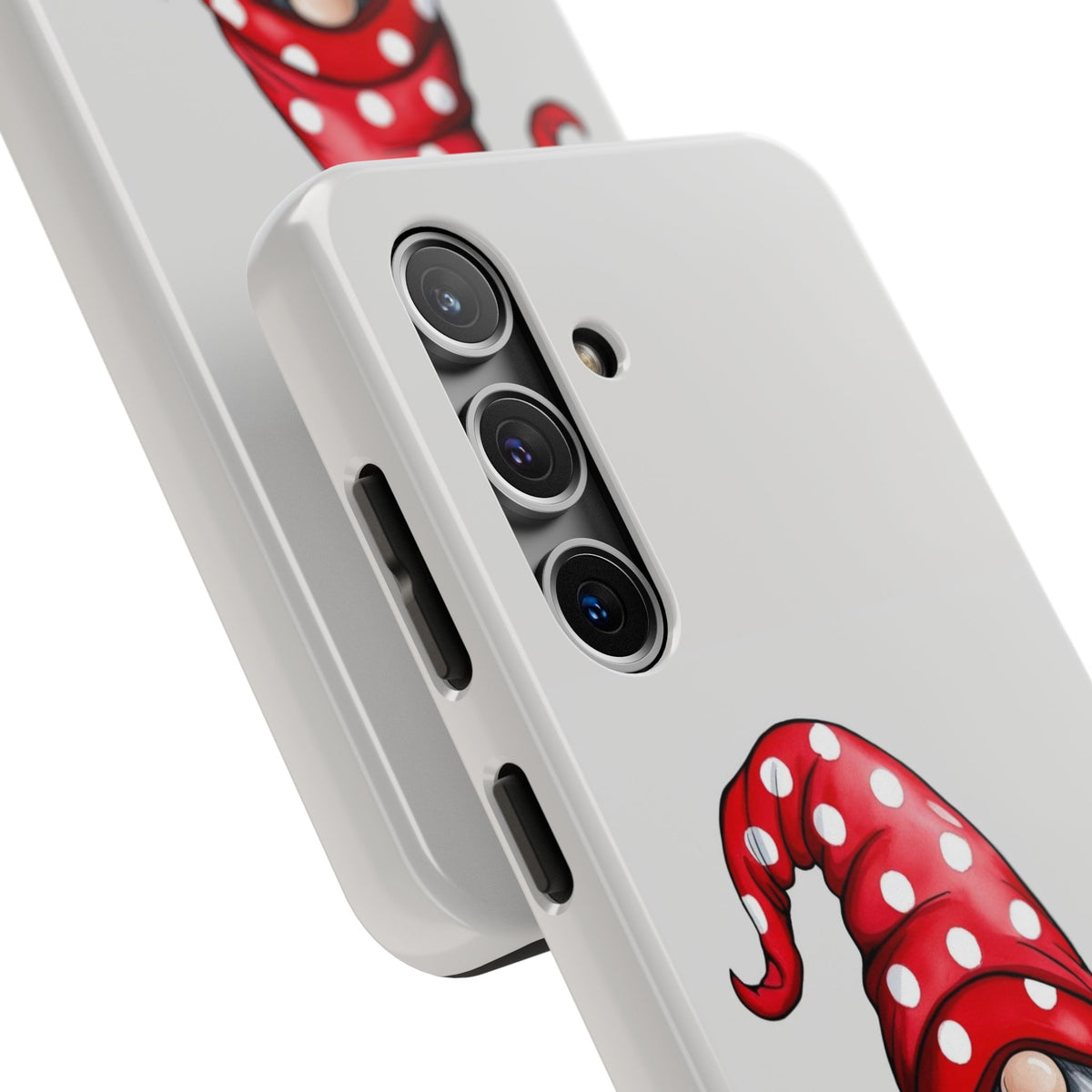 Valentine Gnome Phone Case — Cute Polka Dot Red Gnome Protective Case