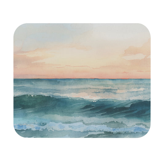 Ocean Watercolor Mouse Pad