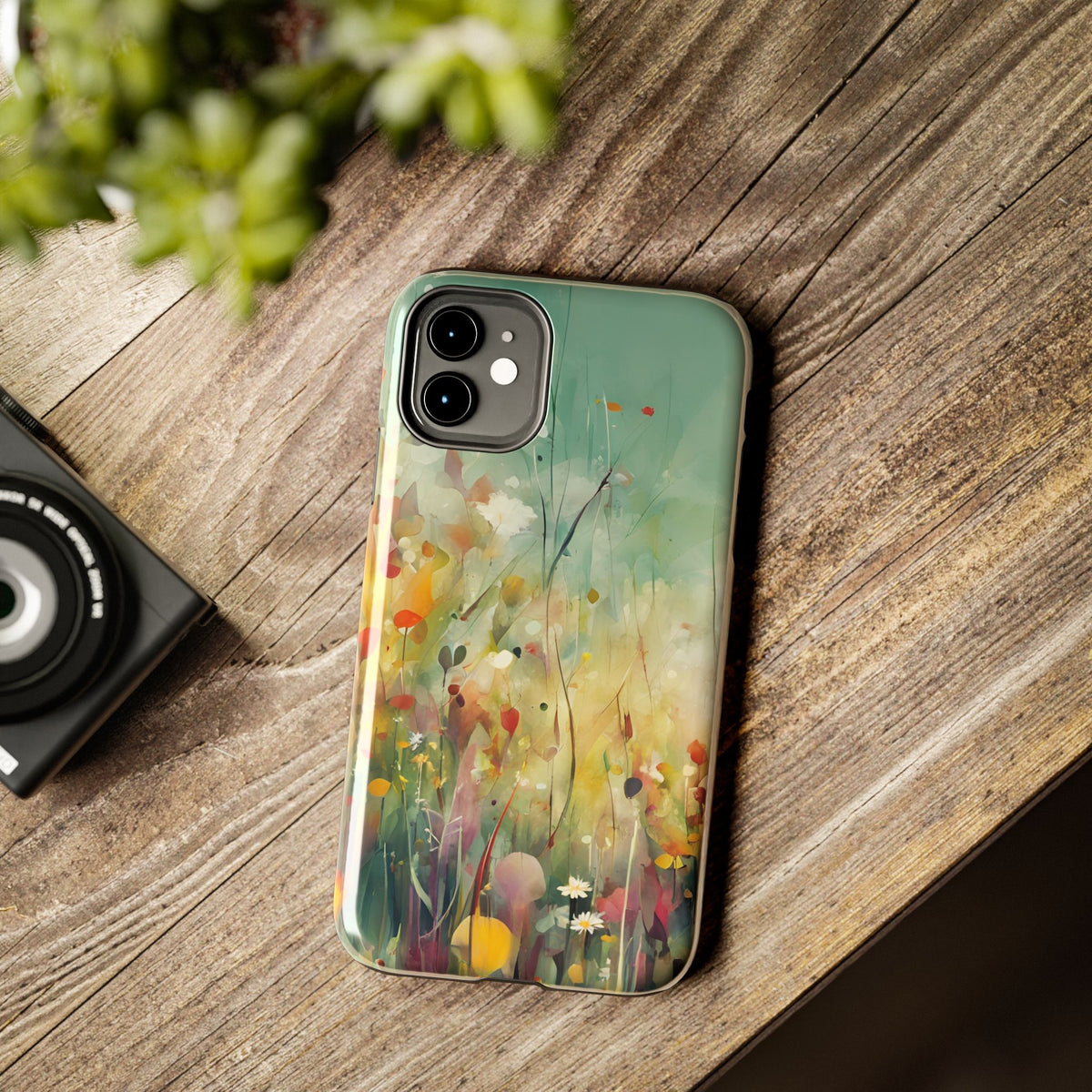 Floral Meadow Tough Phone Case — Painterly Wildflower Protection