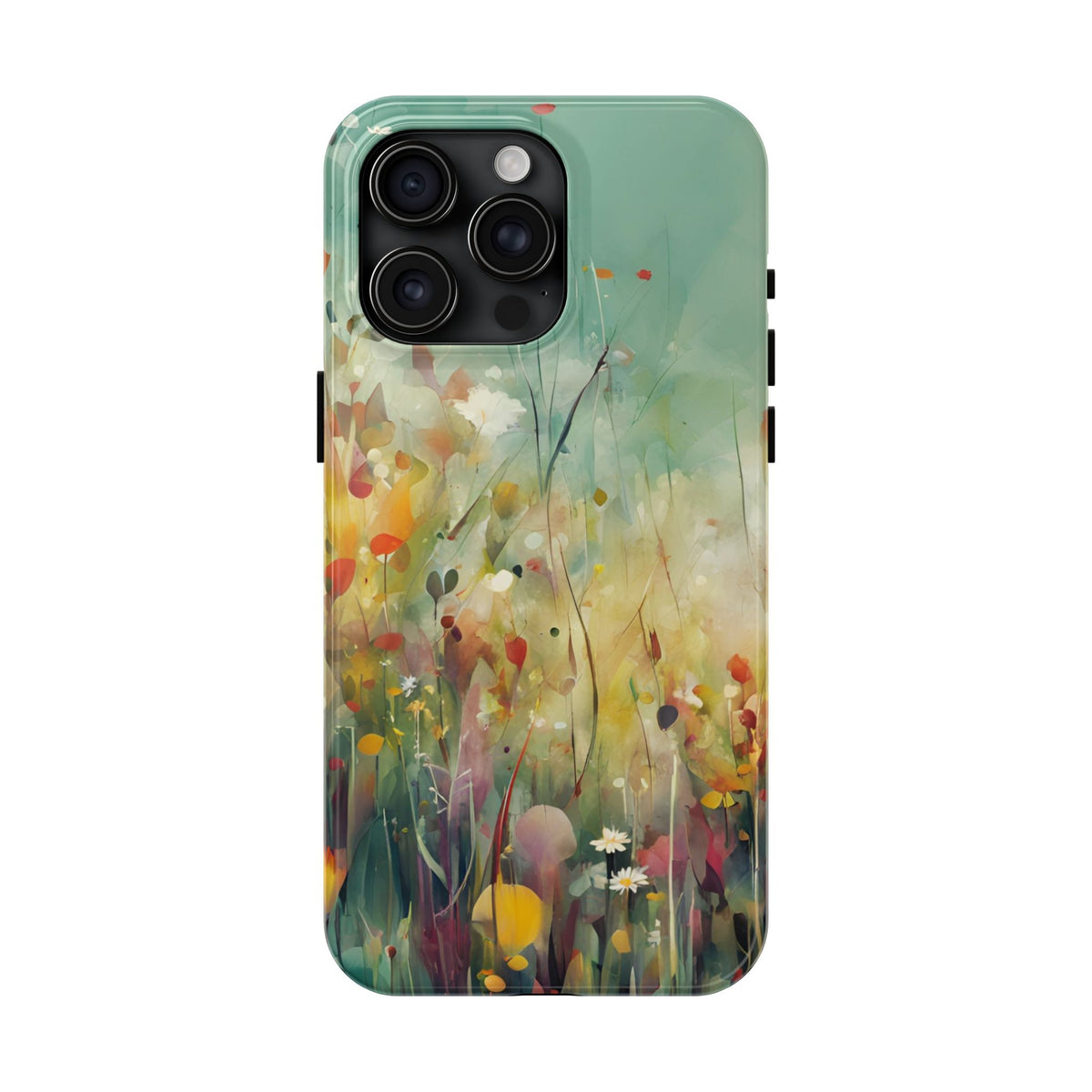 Floral Meadow Tough Phone Case — Painterly Wildflower Protection