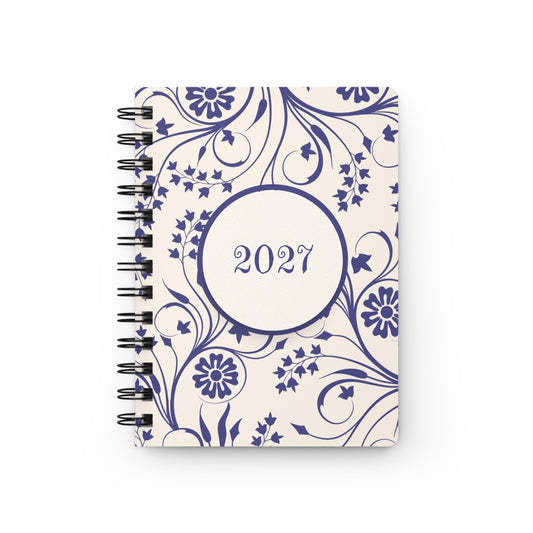 2027 Floral Pattern Spiral Bound Journal