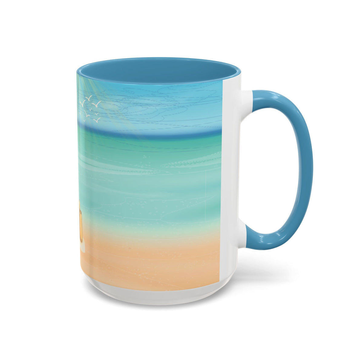 Beach Sandcastle Coffee Mug – Ocean Accent 11/15oz