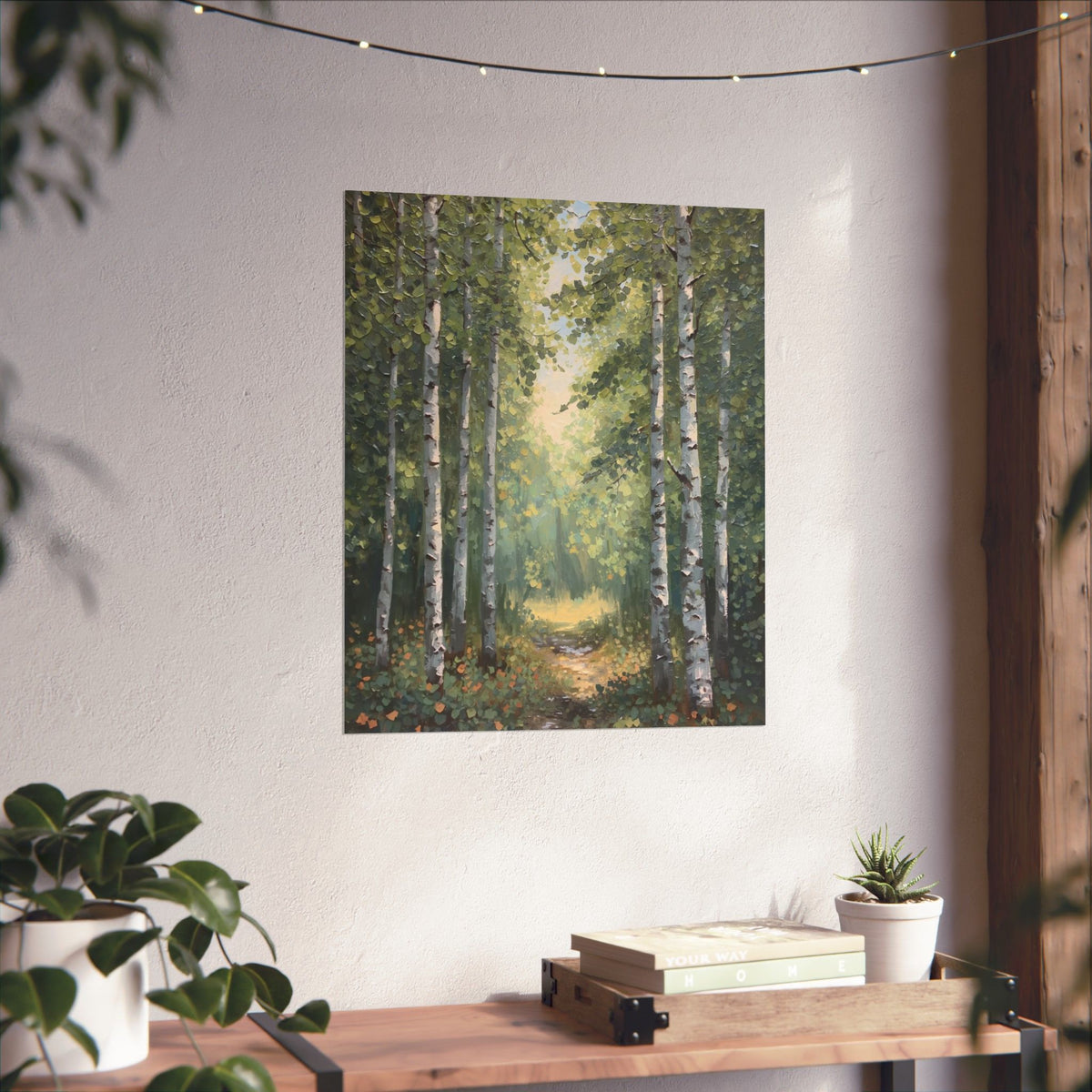 Birch Forest Trail Poster