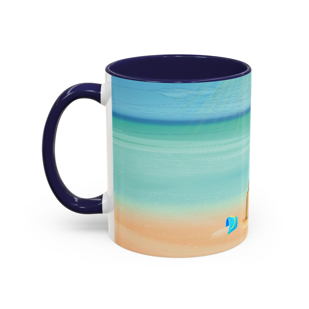 Beach Sandcastle Coffee Mug – Ocean Accent 11/15oz