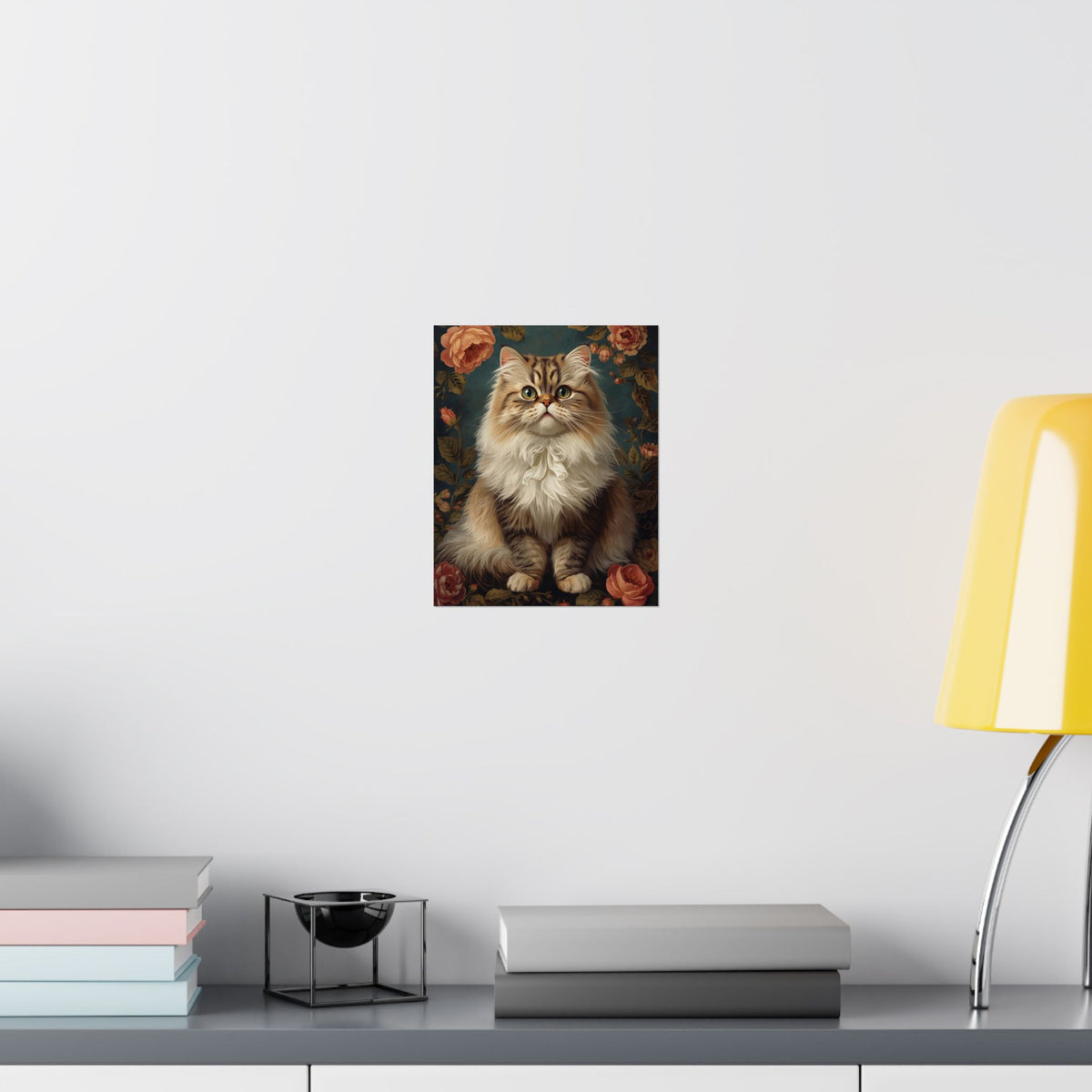 Vintage Persian Cat Poster — Matte Vertical Wall Art