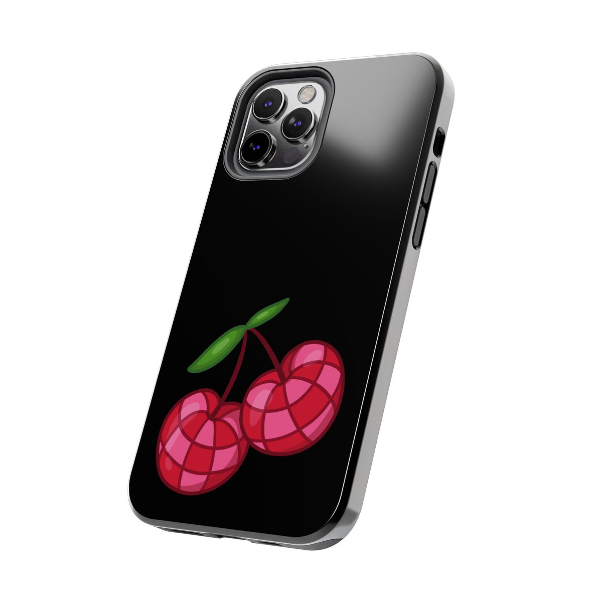 Cherries Tough Phone Case — Mosaic Cherries Design