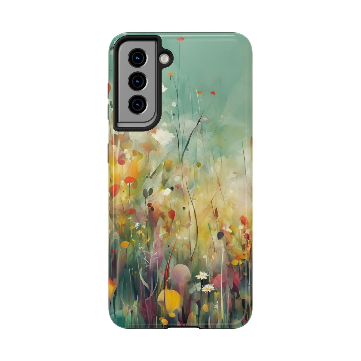 Floral Meadow Tough Phone Case — Painterly Wildflower Protection