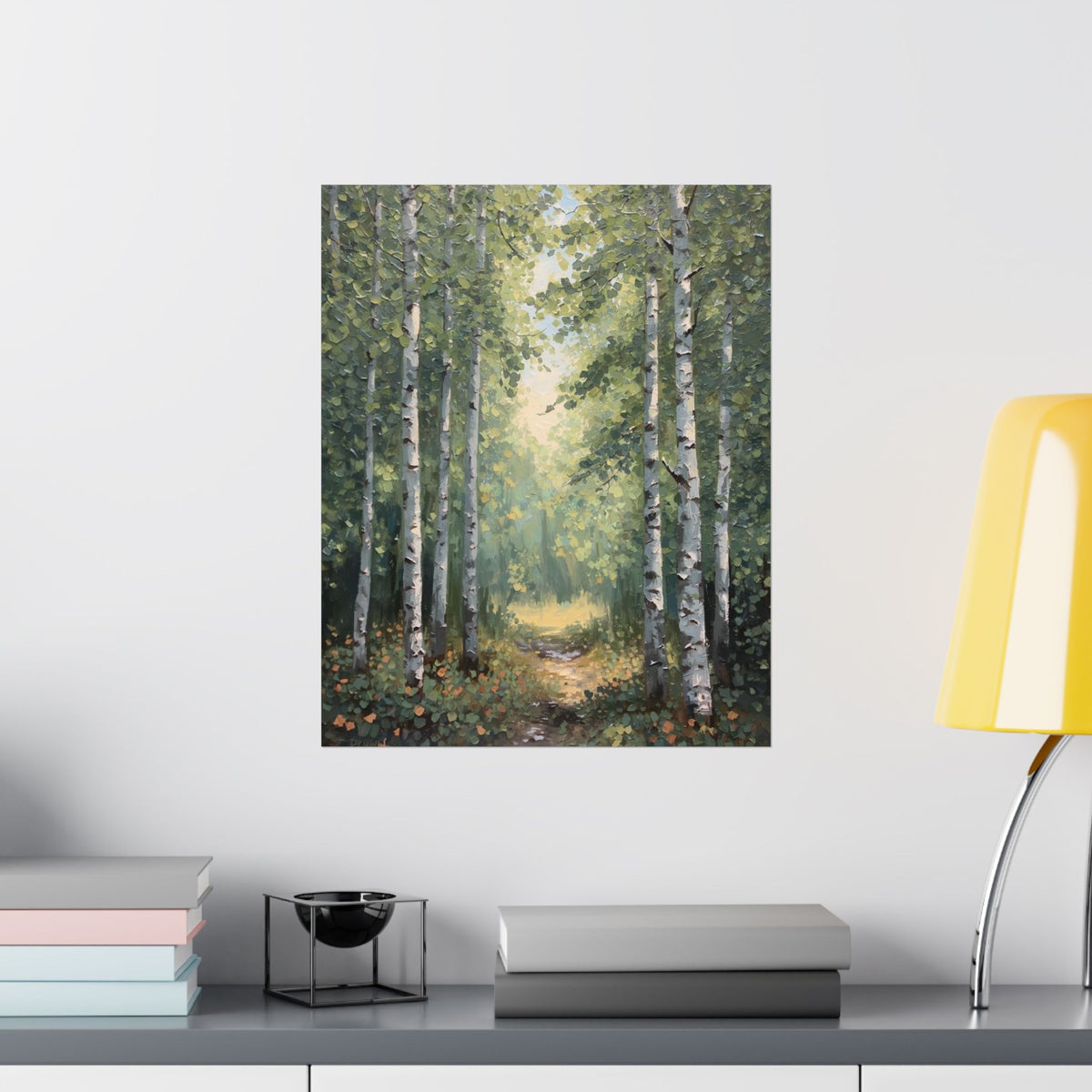 Birch Forest Trail Poster