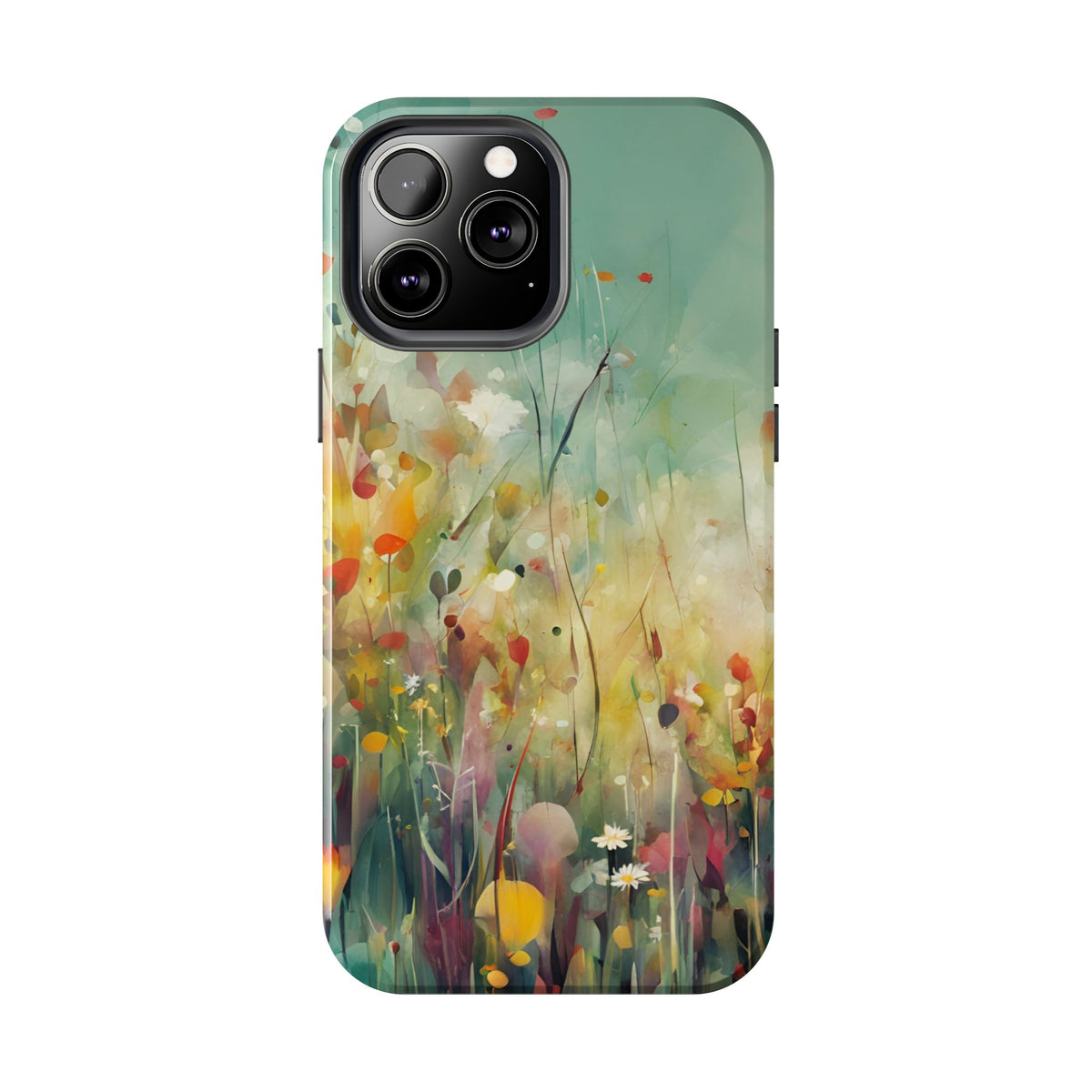 Floral Meadow Tough Phone Case — Painterly Wildflower Protection