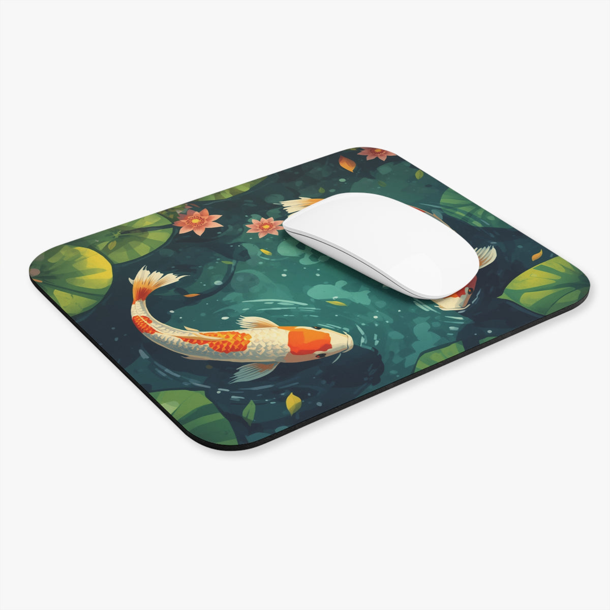 Koi Pond Mouse Pad — Tranquil Koi Fish