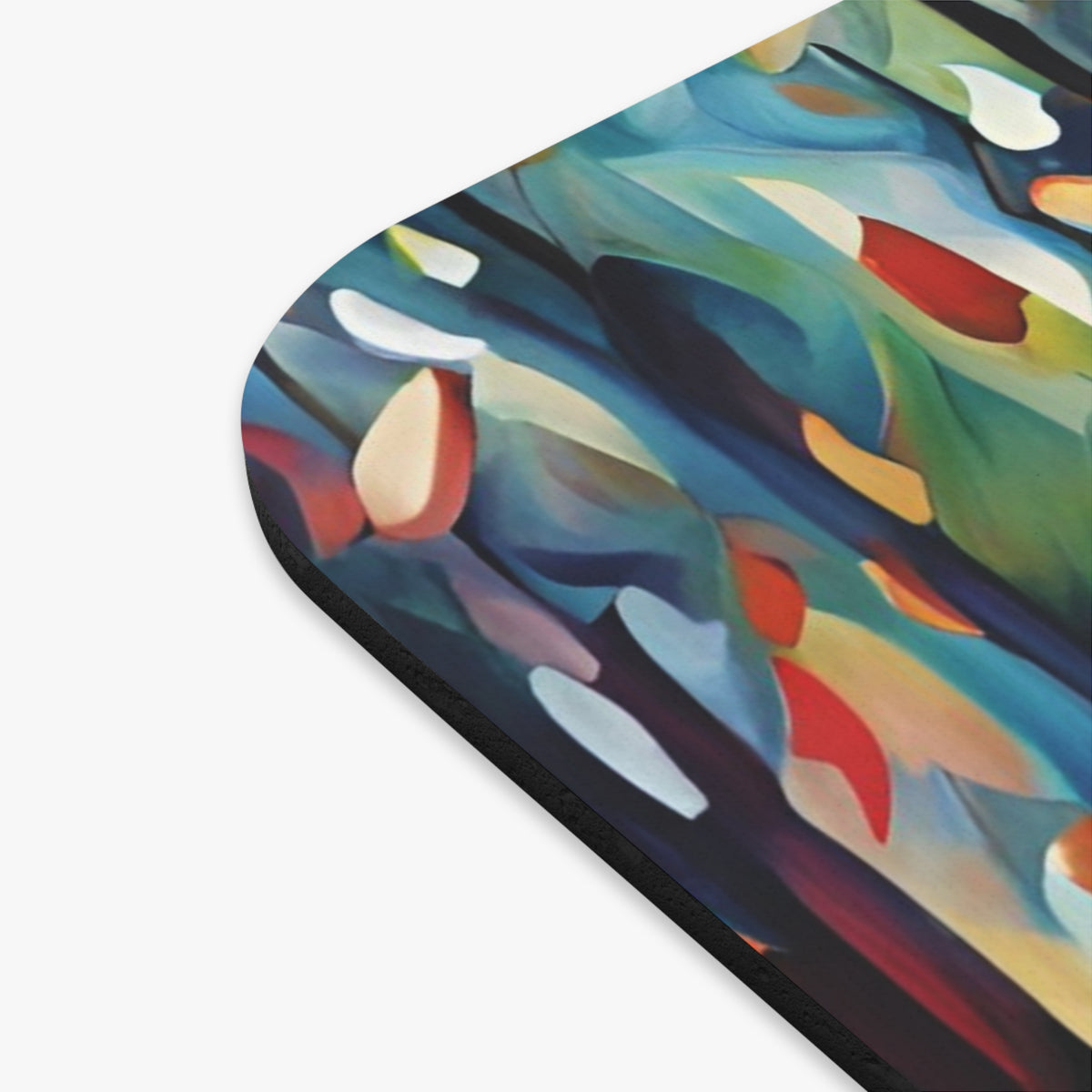 Abstract Forest Mouse Pad — Colorful Autumn Trees