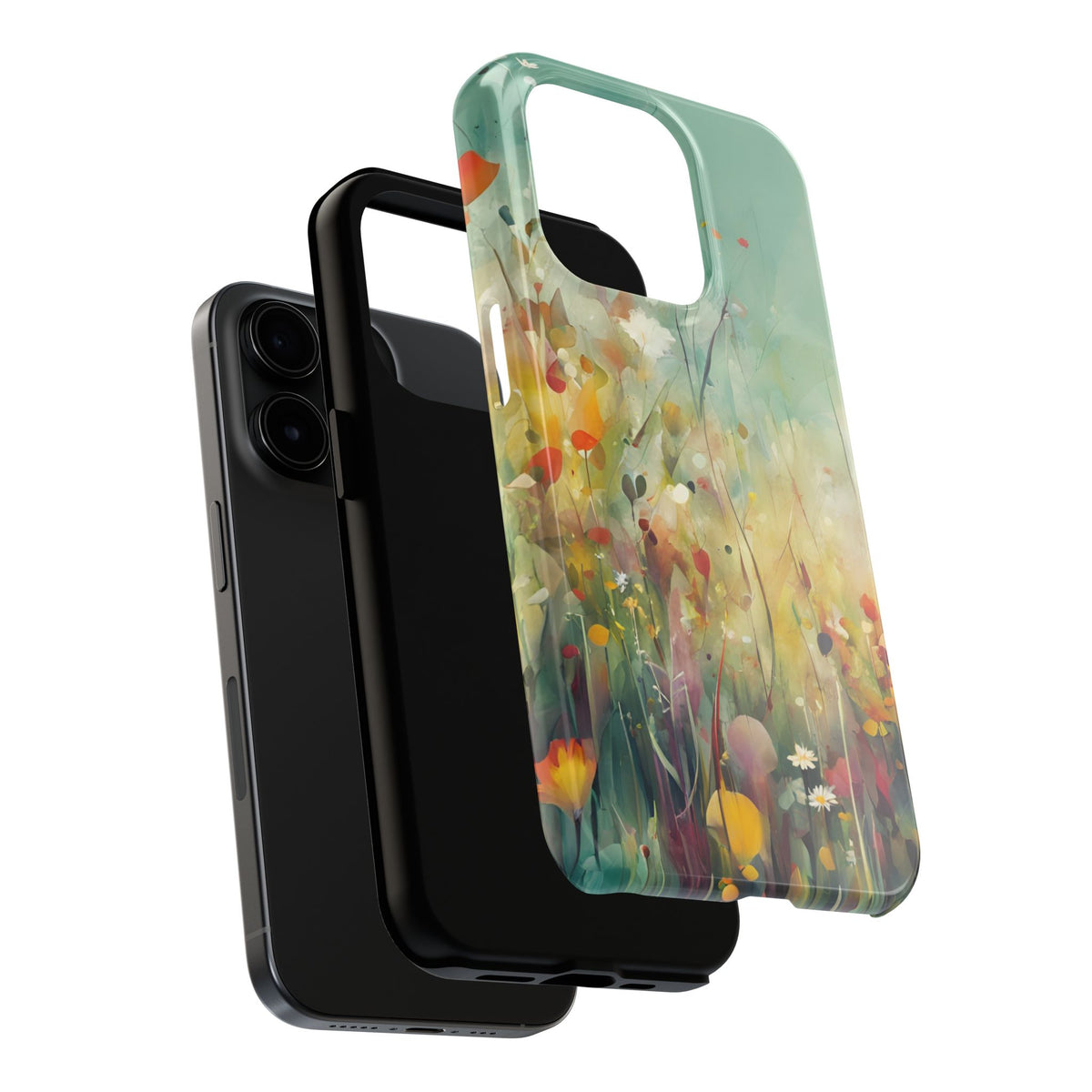 Floral Meadow Tough Phone Case — Painterly Wildflower Protection