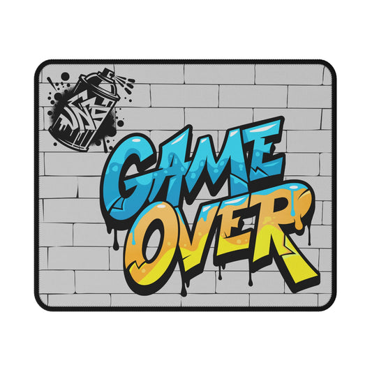 Game Over Graffiti Mouse Pad — Non-Slip Gaming Mat