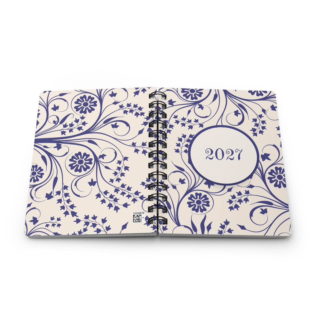 2027 Floral Pattern Spiral Bound Journal