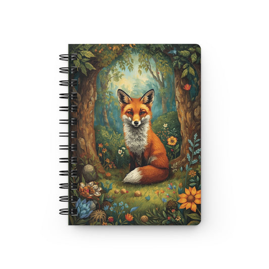 Fox in Enchanted Forest Spiral Journal