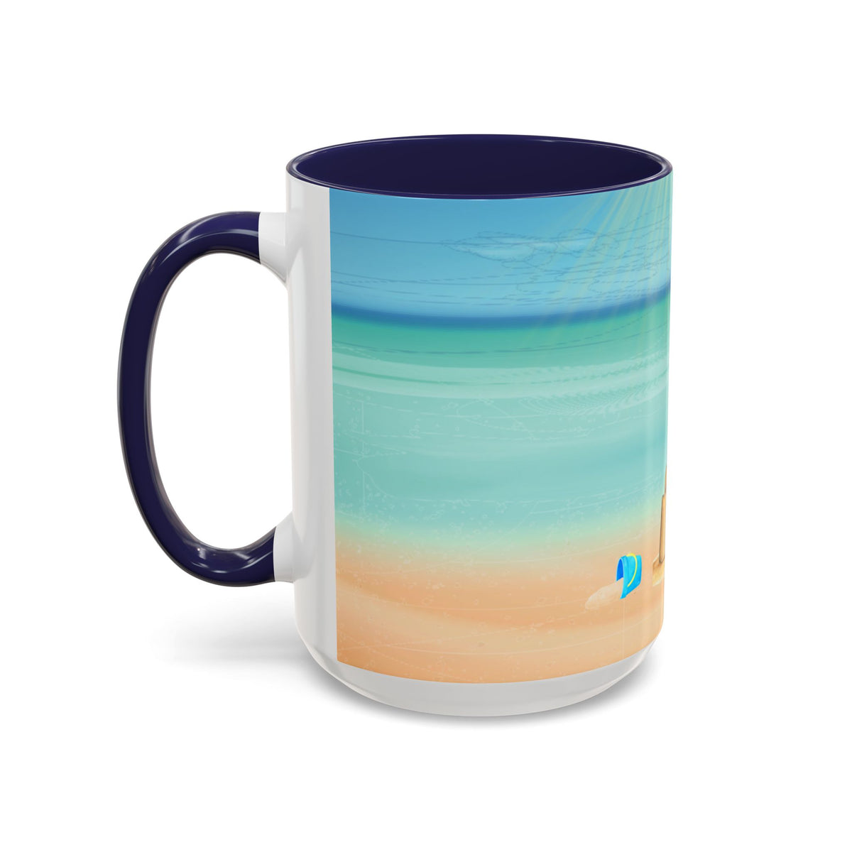 Beach Sandcastle Coffee Mug – Ocean Accent 11/15oz