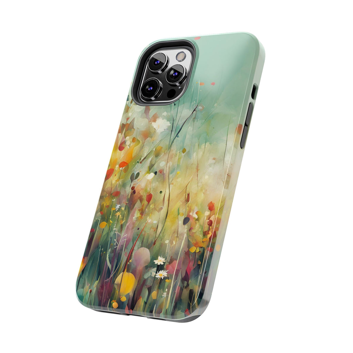 Floral Meadow Tough Phone Case — Painterly Wildflower Protection