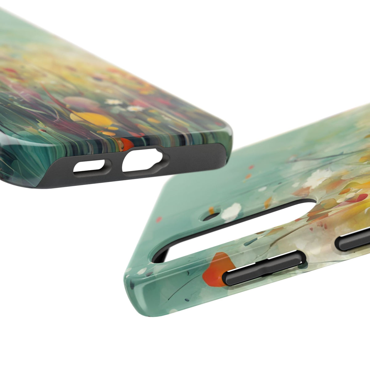 Floral Meadow Tough Phone Case — Painterly Wildflower Protection
