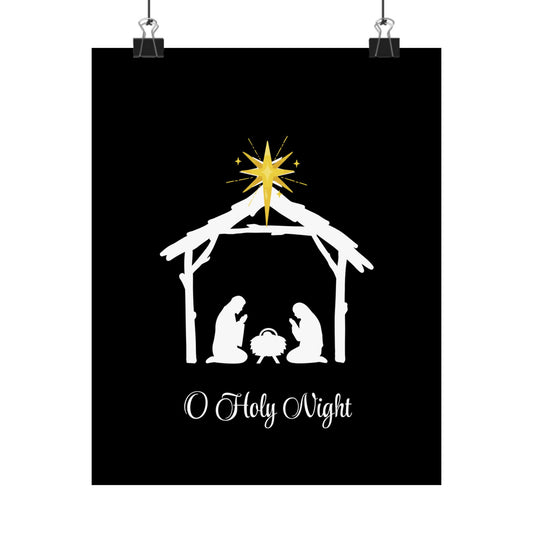 O Holy Night Nativity Poster