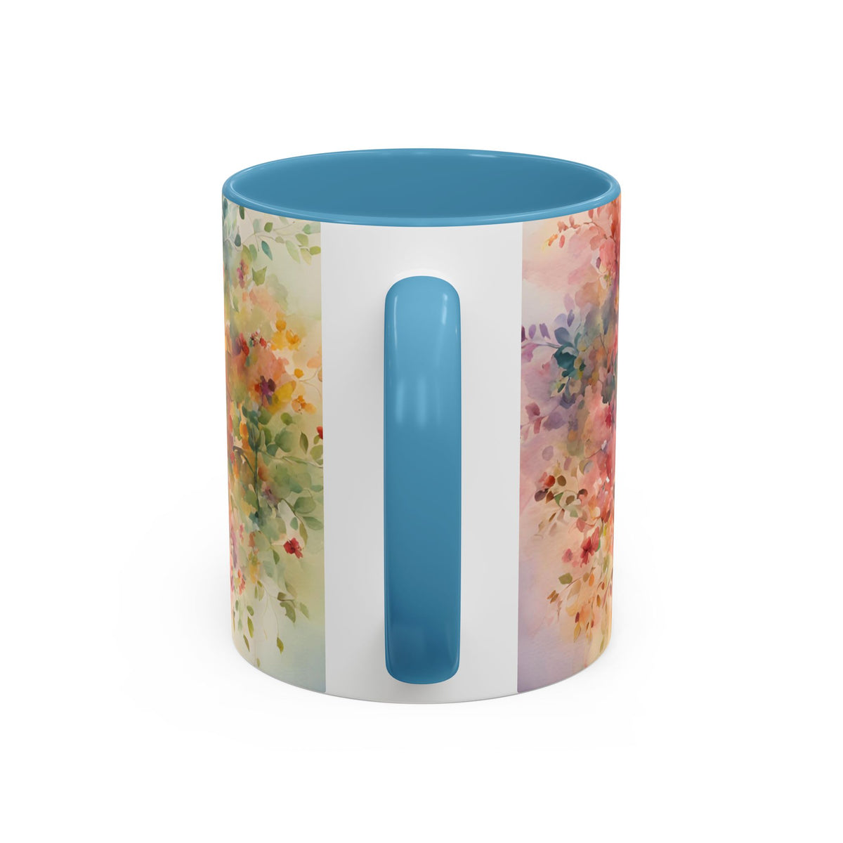 Watercolor Tree Accent Coffee Mug — Colorful Nature Art 11/15oz