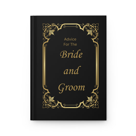 Bride and Groom Advice Hardcover Wedding Shower Guest Keepsake Book