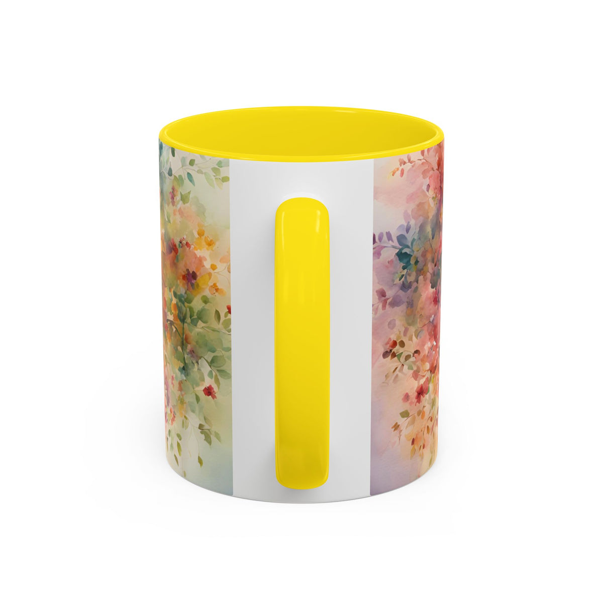 Watercolor Tree Accent Coffee Mug — Colorful Nature Art 11/15oz