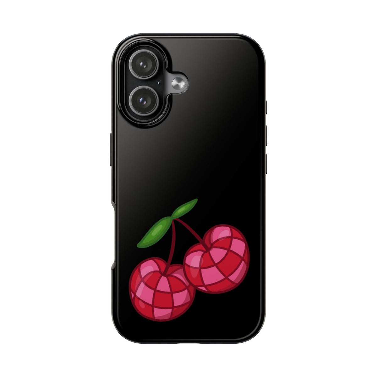 Cherries Tough Phone Case — Mosaic Cherries Design