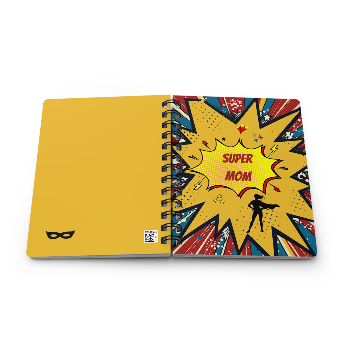 Super Mom Pop Art Spiral Bound Journal