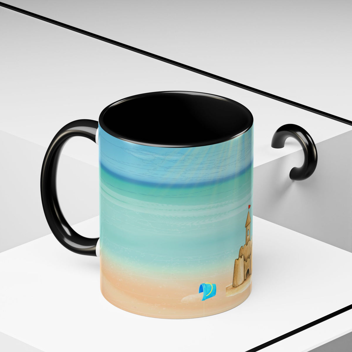 Beach Sandcastle Coffee Mug – Ocean Accent 11/15oz
