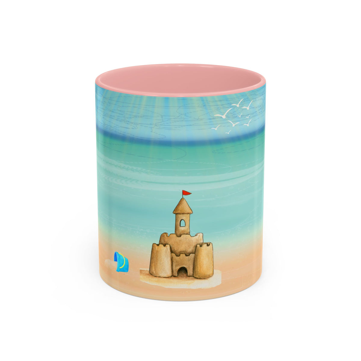 Beach Sandcastle Coffee Mug – Ocean Accent 11/15oz